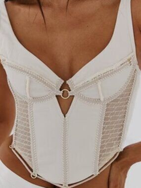 Ebony Corset in Pearl